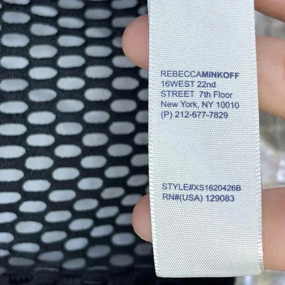 Rebecca Minkoff moto jacket with a striking foil finish small - Picture 11 of 16